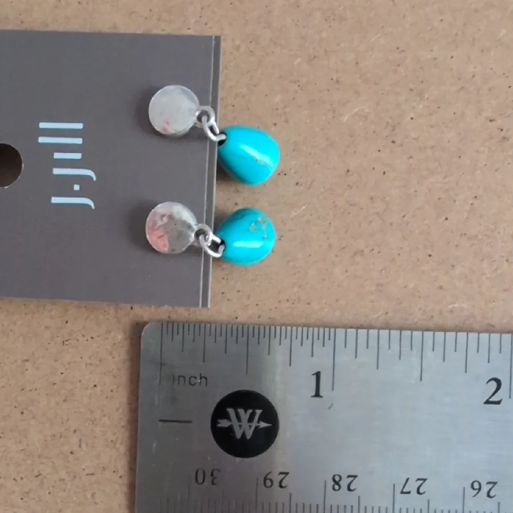 J. Jill Aqua Teardrop Earrings